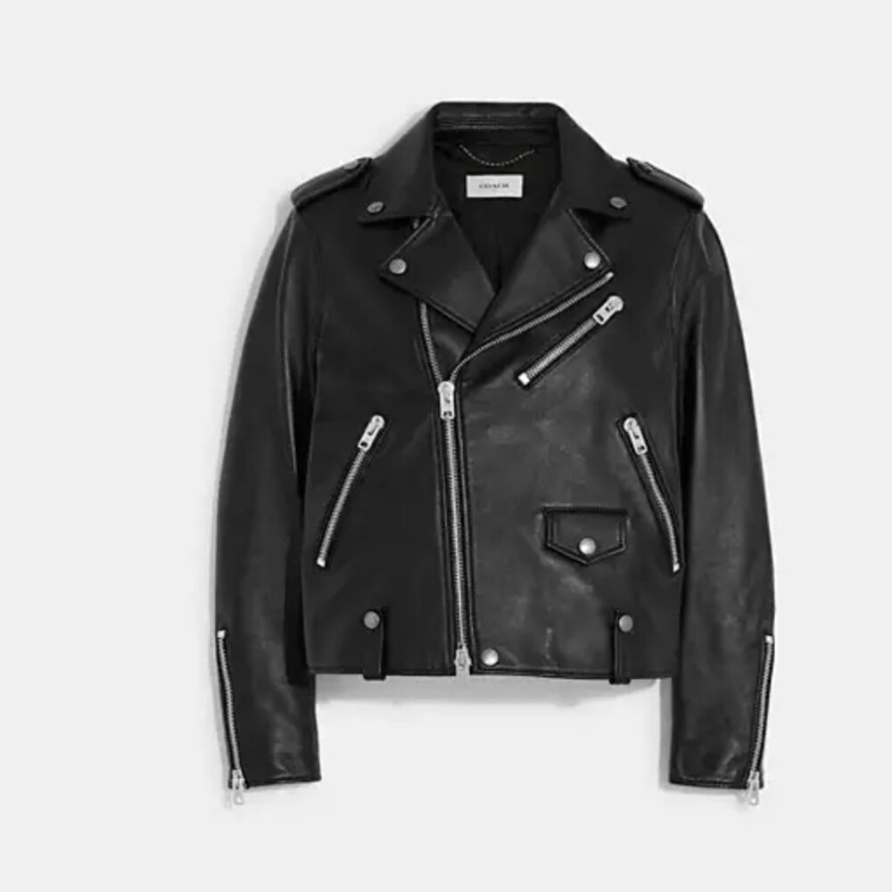 Coach Leather Moto Jacket
